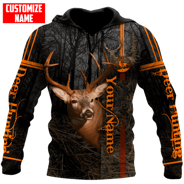 Maxcorners Personalized Name Deer Hunting 3D Design All Over Printed