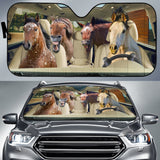 Maxcorners Driving Appaloosa Horse All Over Printed 3D Sun Shade