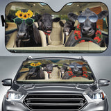 Maxcorners Driving BLACK ANGUS FUNNY All Over Printed 3D Sun Shade