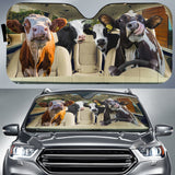 Maxcorners Driving Holstein Cattle All Over Printed 3D Sun Shade
