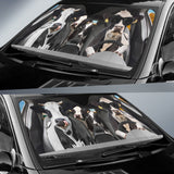 Maxcorners Driving Funny Holstein Cattle All Over Printed 3D Sun Shade