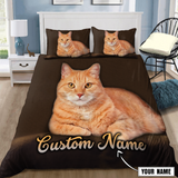 Maxcorners Customize Name Tabby Cat Bedding - Blanket