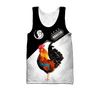 Maxcorners Personalized Name Rooster In White Background Unisex Hoodie