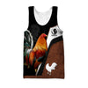Maxcorners Personalized Name Rooster Brown Unisex Hoodie