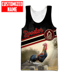 Maxcorners Personalized Rooster Farm Deluxe Hoodie