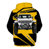 Maxcorners Jeep Wrangler Yellow - Hoodie PT141222