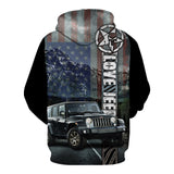Maxcorners Love Jeep US Special Hoodie