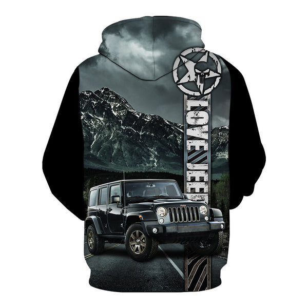 Maxcorners Off Road Love Jeep Hoodie