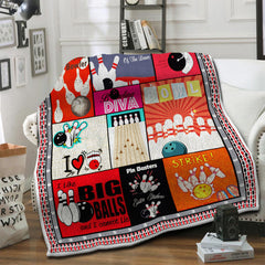 Maxcorners Bowling I Like Big Balls And I Cannot Lie Blanket