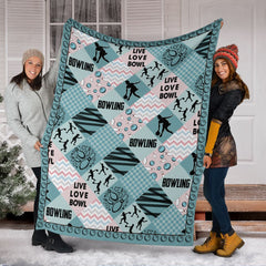 Maxcorners Bowling Pattern Cross X Blanket