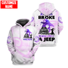 Maxcorners Custom Name Broke A Jeep Shirt