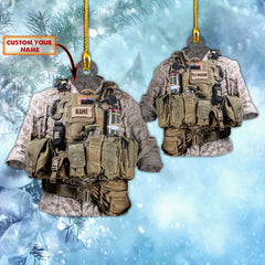 Maxcorners Custom Shaped Ornament-U.S Marine Uniform- Car Ornament