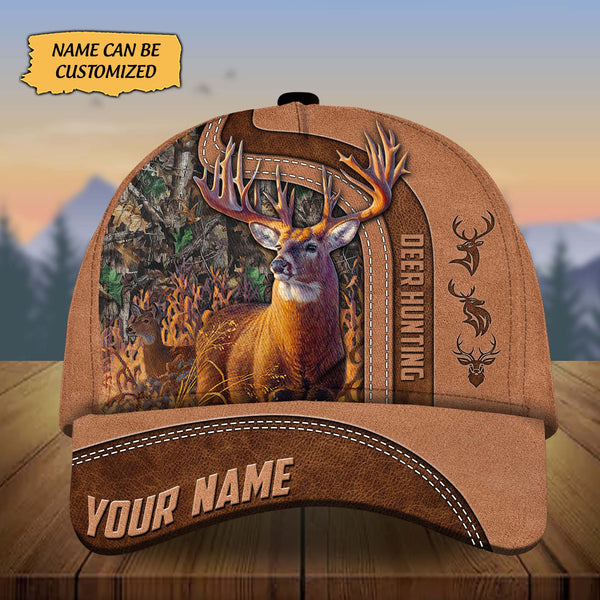 Maxcorners Custom Name Tom Deer Hunting Premium 3D Printed Cap