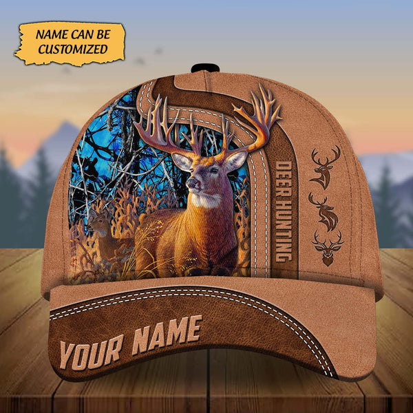 Maxcorners Custom Name Tom Deer Hunting Premium 3D Printed Cap