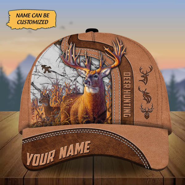 Maxcorners Custom Name Tom Deer Hunting Premium 3D Printed Cap