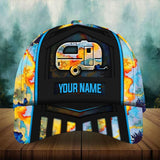 Max Corners Camping Car Camping Epic Pattern Art Custom 3D Cap