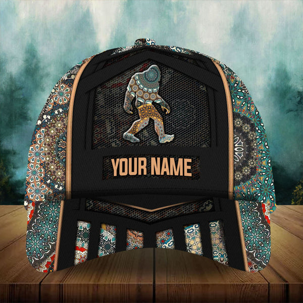 Max Corners Bigfoot Camping Unique Pattern Art Custom 3D Cap