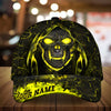 Maxcorners Custom Name Skull Wearing Hat Cap