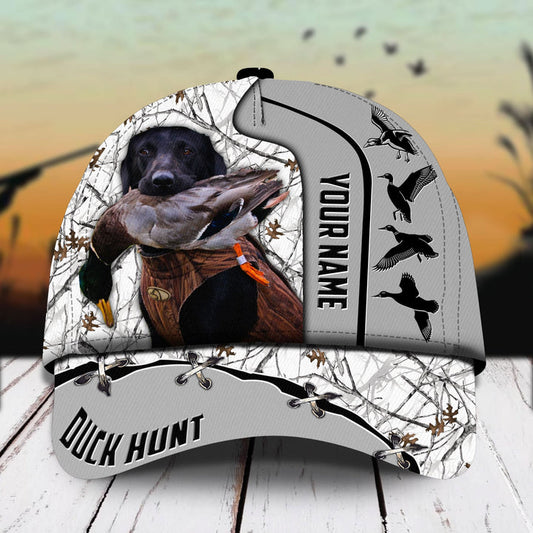 Max Corners Dog Hunter Camo Pattern 3D Multicolor Personalized Cap