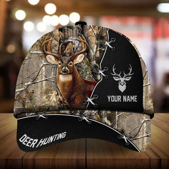 Maxcorners Loralle Premium Deer Hunting Personalized Hats 3D