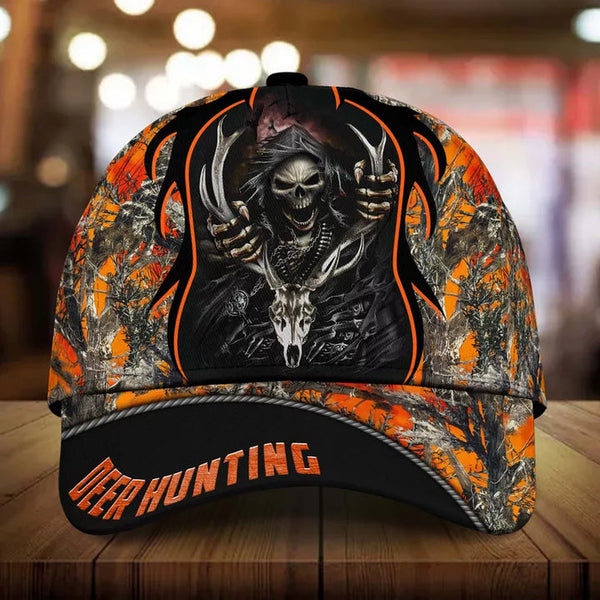 Maxcorners Cool Skull Deer Hunting Personalized Cap