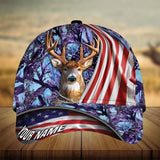 Max Corners Premium Loralle US Flag Deer Hunting Camo Pattern 3D Multicolor Personalized Cap
