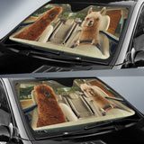 Maxcorners Driving Alpacas All Over Printed 3D Sun Shade