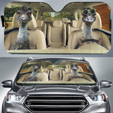 Maxcorners Driving Emus All Over Printed 3D Sun Shade