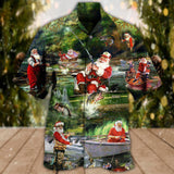 Maxcorners Fishing Christmas Merry Fishmasand A Happy New Reel Hawaiian Shirt