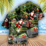 Maxcorners Fishing Christmas Merry Fishmasand A Happy New Reel Hawaiian Shirt