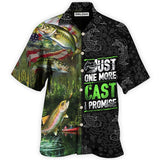 Maxcorners Fishing Just One More Cast I Promise Cool Hawaiian Shirt