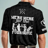 Maxcorners Golf Premium We're Here for The Foursome Personalized Name All Over Printed Shirt