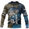 Maxcorners HC Walleye Fishing Gear Shirt Blue