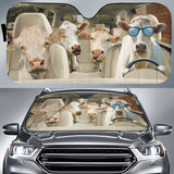 Maxcorners Driving Charolais Cattle Car Sun Shade