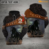 Maxcorners Personalized Black Horse Running Collection All Over Printed