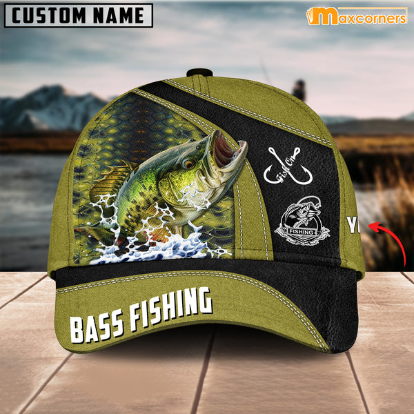 Maxcorners Personalized Take A Bite Devil Bass Fishing Cap