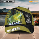 Maxcorners Personalized Bass In The Ocean Fishing Cap