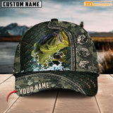 Maxcorners Personalized Zip Up Bass Fishing Cap All Over Printed Color12