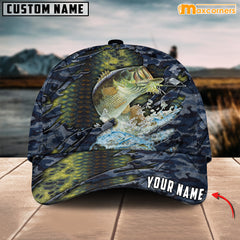 Maxcorners Personalized Steel Bass Fishing Cap