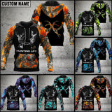 Maxcorners Personalized Deer Hunting Hoodie Orange