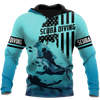 Maxcorners Scuba Diving America All Over Printed Shirt