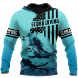 Maxcorners Scuba Diving America All Over Printed Shirt