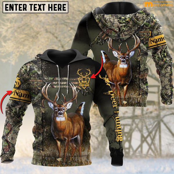 Maxcorners Deer Hunting Personalized 3D Shirts