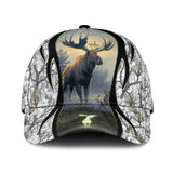 Maxcorners Hunting Moose Forest Personalized Cap