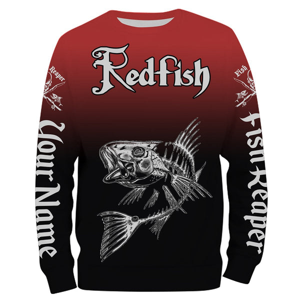 Maxcorners Redfish Puppy Drum Fishing Custom Name Shirts