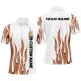 Max Corner Personalized Art Flame Bowling Orange Bowling Ball Custom Bowling Team Shirt