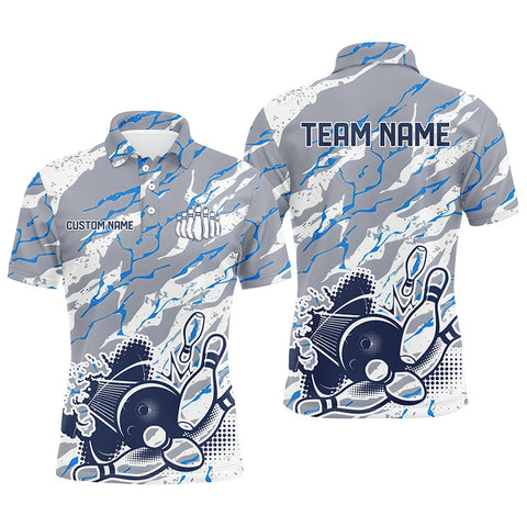 Max Corner White Bowling Art Team Jerseys Custom Name And Team Shirt