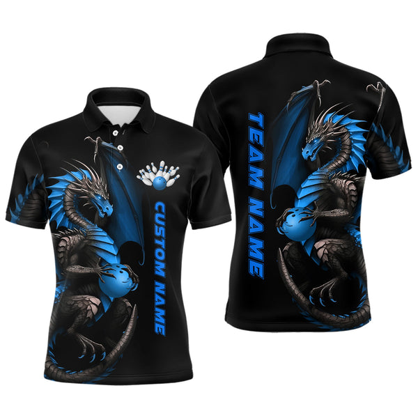 Max Corner Blue Dragon Bowling Team Bowling Jerseys Bowler Outfit Custom Name And Team Shirt