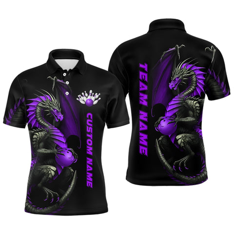 Max Corner Purple Dragon Bowling Ball Bowling Jerseys Custom Name And Team Shirt