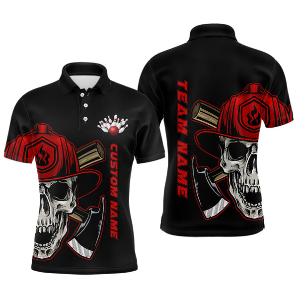 Max Corner Firefighter Skull Bowling jerseys Custom Name And Team Shirt